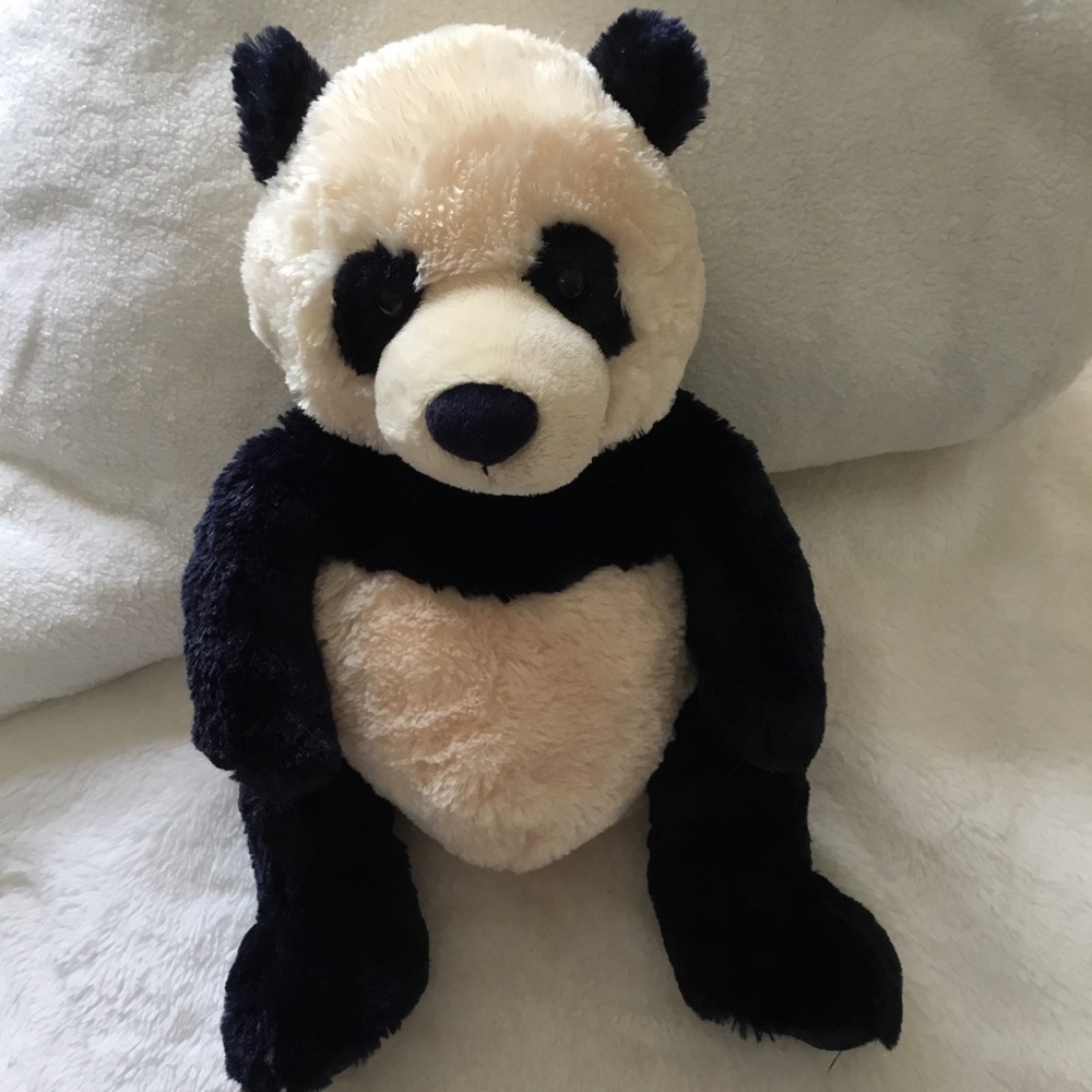 GUND Dark Navy & Cream Zi-Bo Panda Bear Plush Stuffed Animal #320708